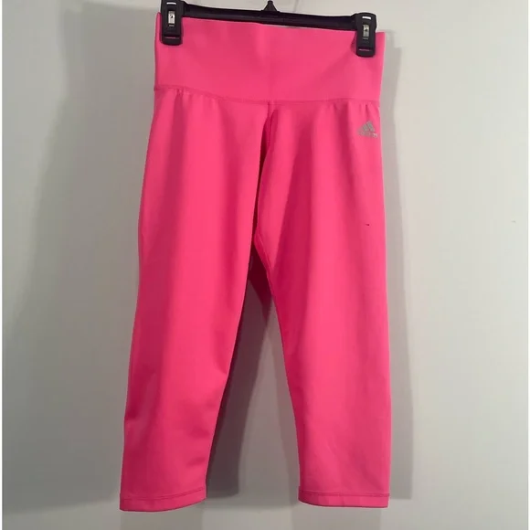 Adidas Climate Pink Leggings, Small, work out pants, yoga, soft, sleek Womens - Picture 1 of 6